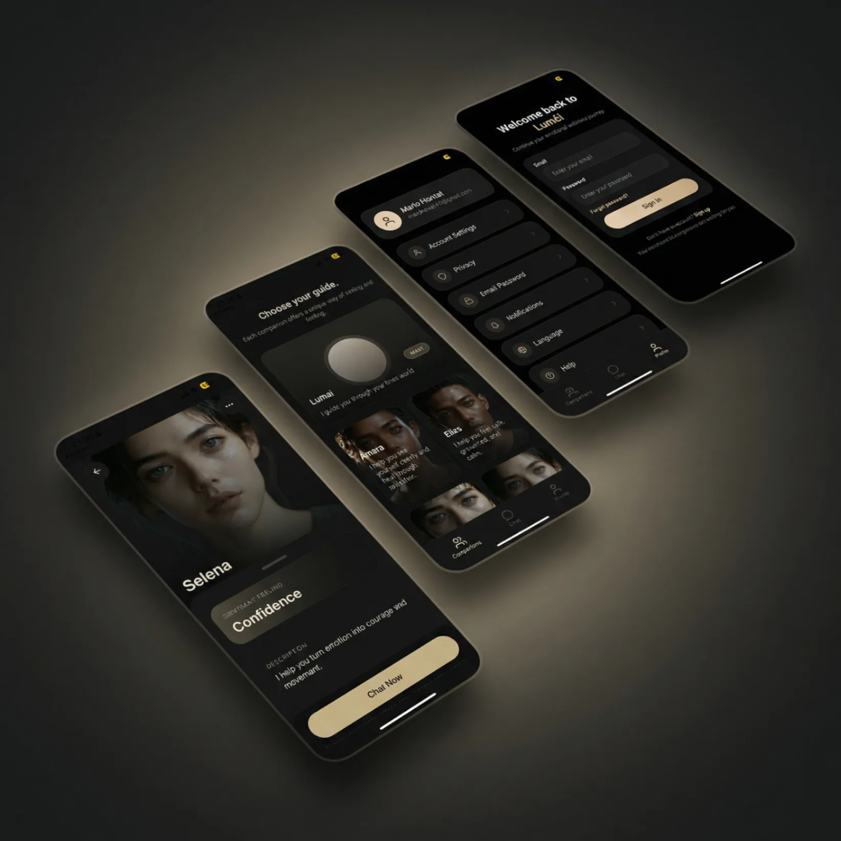 Luméi chat interface